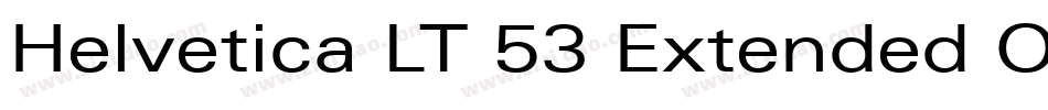 Helvetica LT 53 Extended Oblique字体转换